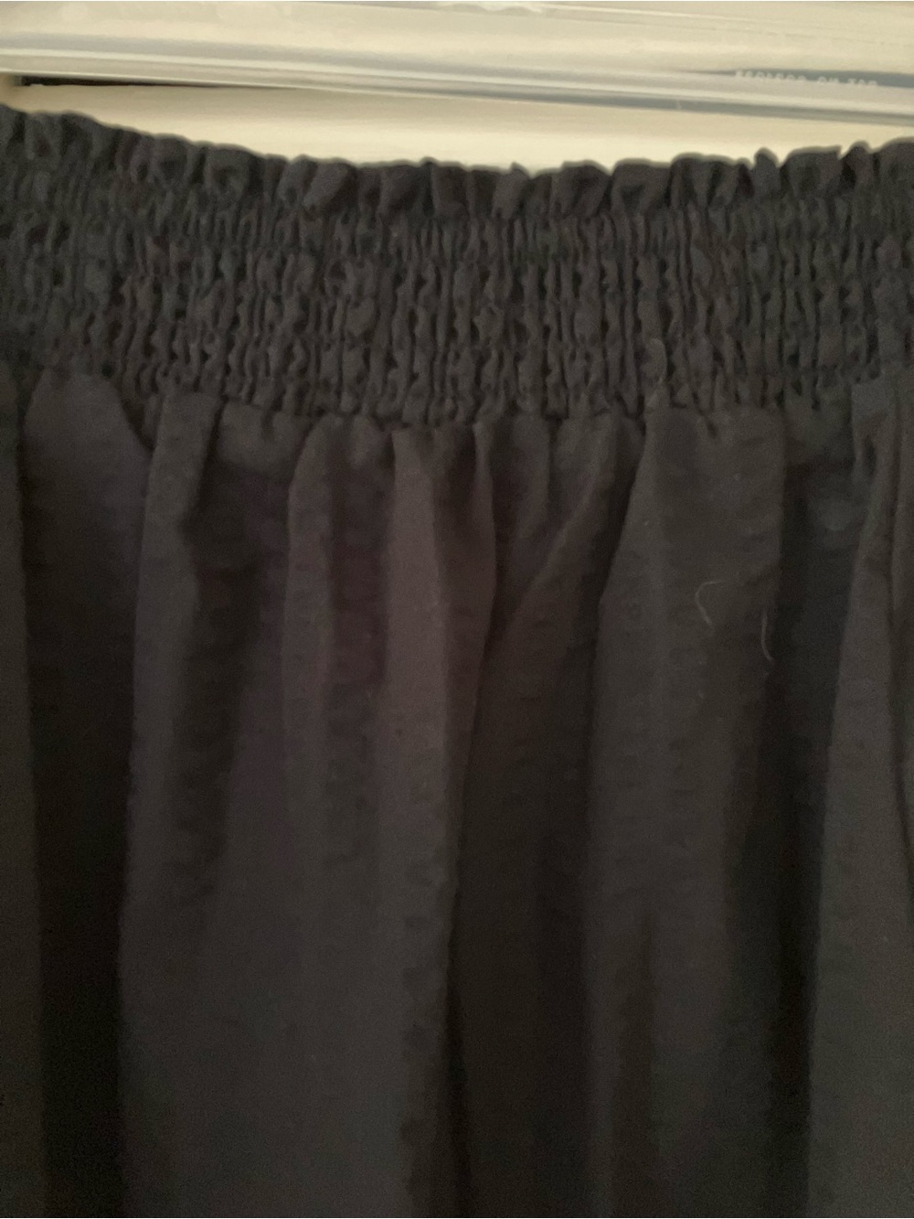 Torrid Size 1 (14-16) Seer Sucker Black Smocked Midi Two-Piece Skirt / Top Set - Picture 11 of 14
